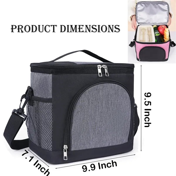 16-Can Two-Tone Soft Cooler w/ PEVA Lining & Shoulder Strap
