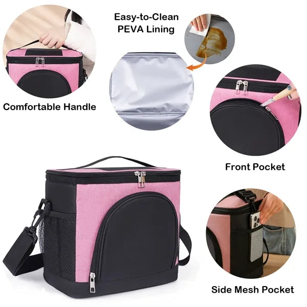 16-Can Two-Tone Soft Cooler w/ PEVA Lining & Shoulder Strap