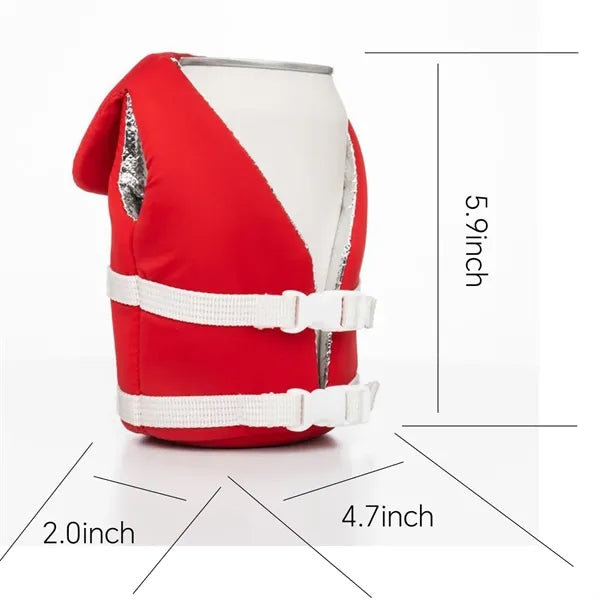Life Vest Beverage Can Insulated Cooler Sleeve