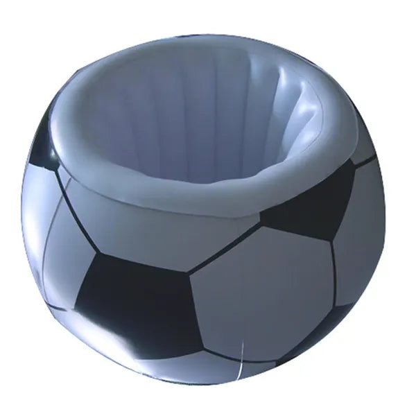 Inflatable PVC Soccer Ball Beverage Cooler Ice Bucket
