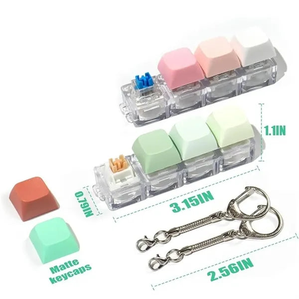 Clicking Fidget Keyboard Toy 4 Buttons