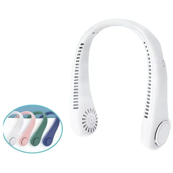 1800mAh Bladeless Neck Fan with 3 Speeds