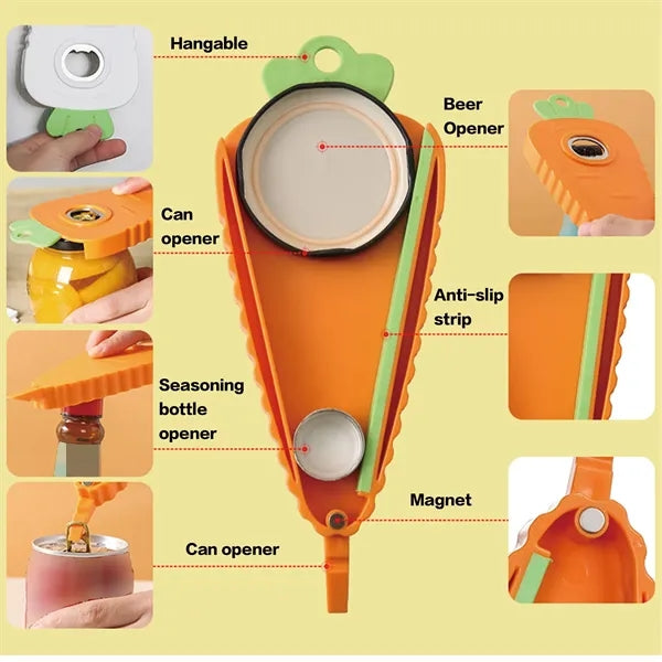 Multifunctional Carrot-shaped Bottle Opener