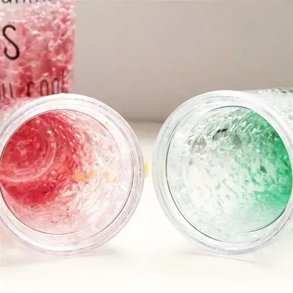 Double Insulated Sliding Lid GelIce Cup Summer Tumbler