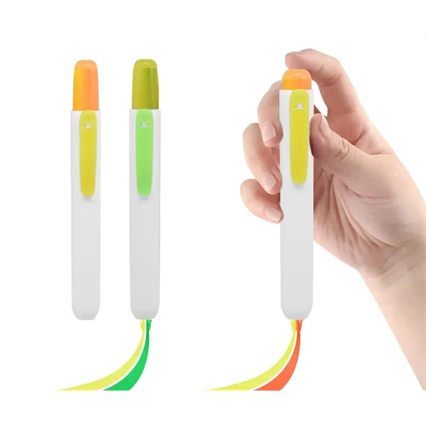 Dual-Tip Retractable Highlighter