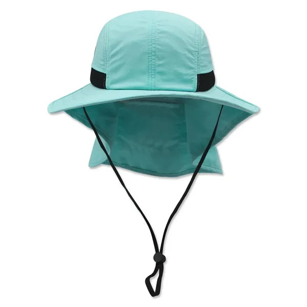 Safari boonie flap back hat with hidden pocket