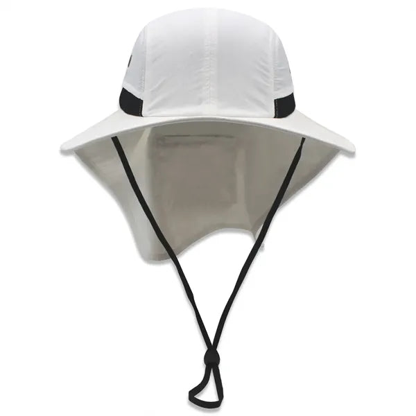 Safari boonie flap back hat with hidden pocket