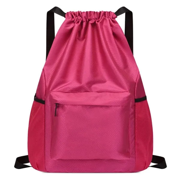 Basketball Drawstring Backpack Bag
