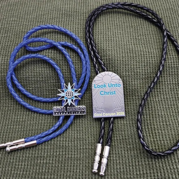 Die Struck Antique Plated Bolo Tie