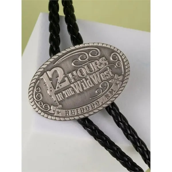 Die Struck Antique Plated Bolo Tie