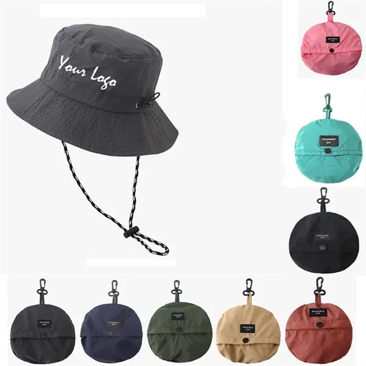 Unisex Packable Bucket Hat Waterproof Sun Cap