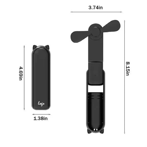 Mini Portable Foldable Handheld Fan With USB Rechargeable