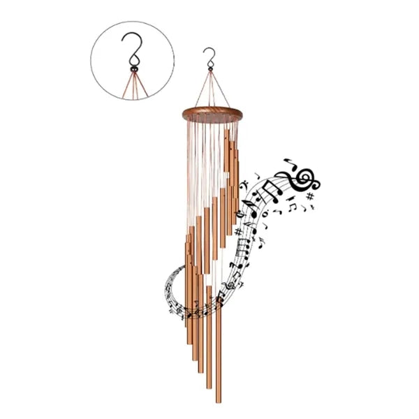 35in Outdoor Wind Chimes with S Hook