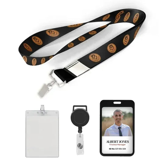 3/4" Price Saver Lanyard with Bull Dog Clip-A