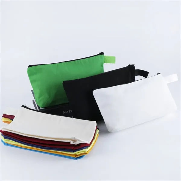 Canvas Zipper Pencil & Pen Case