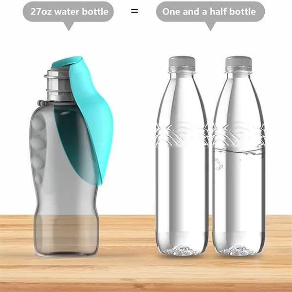 Leak-proof portable dog water bottle for outdoor use