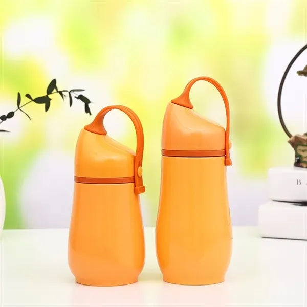 9oz Stainless Steel Water Bottle with Strap