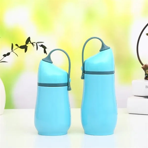 9oz Stainless Steel Water Bottle with Strap