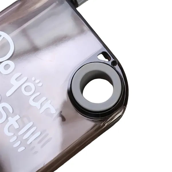 Slim Flat Transparent Water Bottle