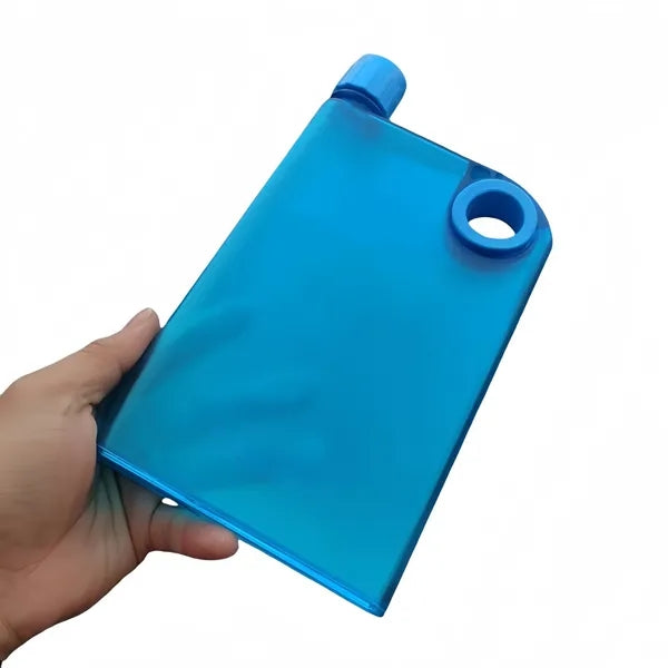 Slim Flat Transparent Water Bottle