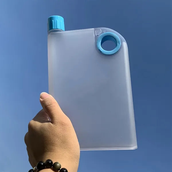 Slim Flat Transparent Water Bottle