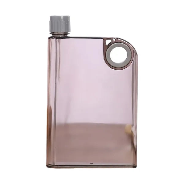 Slim Flat Transparent Water Bottle