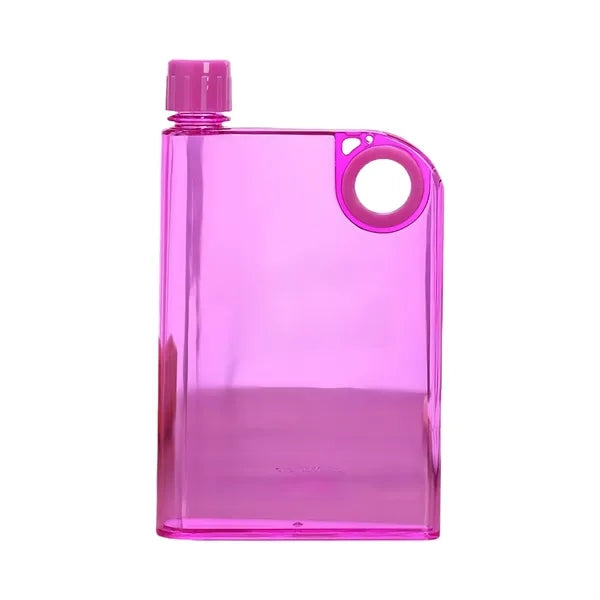 Slim Flat Transparent Water Bottle