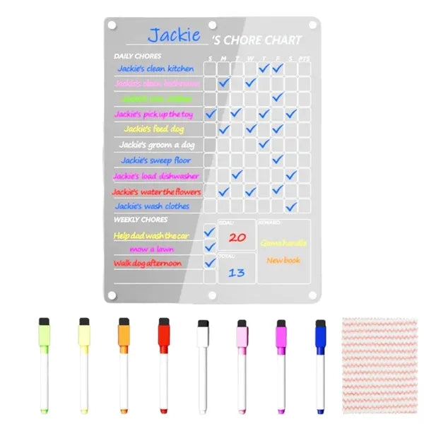 Magnetic Kids Chore Chart Set