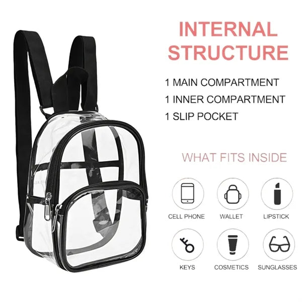 Clear Waterproof Mini PVC Backpack