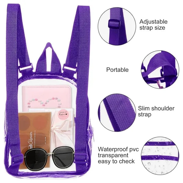 Clear Waterproof Mini PVC Backpack