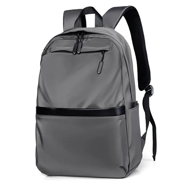Waterproof Classic Basic Backpack - Black/Blue/Gray
