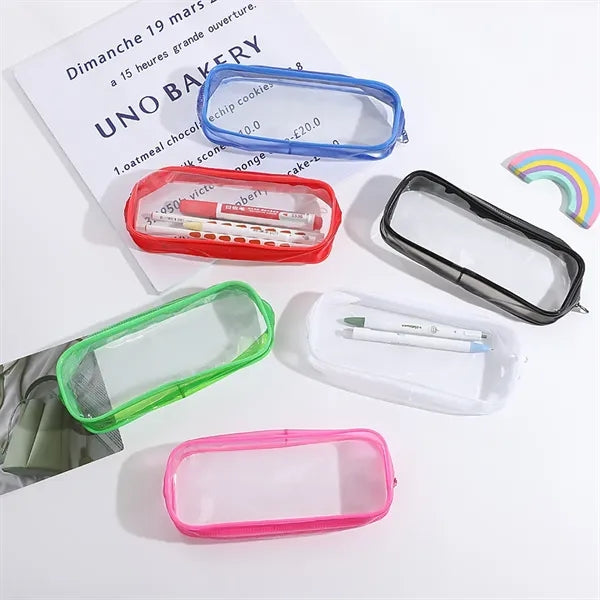 Transparent PVC Pencil Case for Students