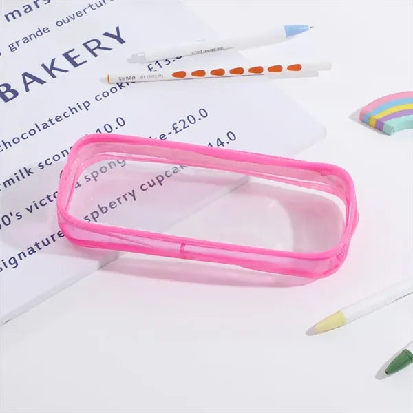 Transparent PVC Pencil Case for Students