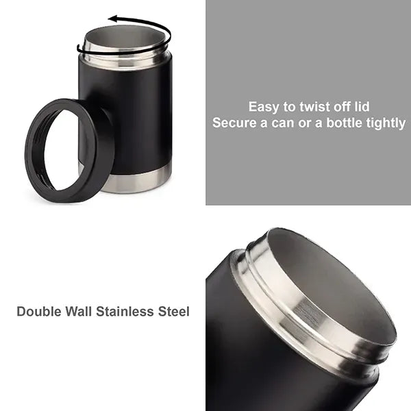 10 Oz. Vacuum Insulated Stainless Steel Can Cooler