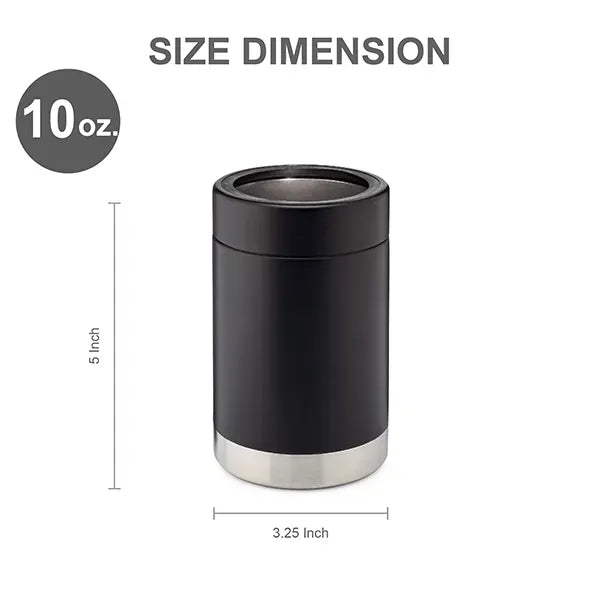 10 Oz. Vacuum Insulated Stainless Steel Can Cooler