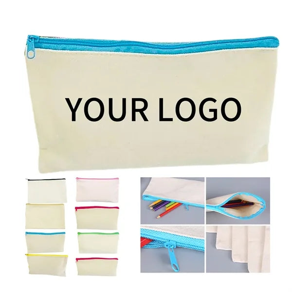Canvas Zipper Pouch Cotton