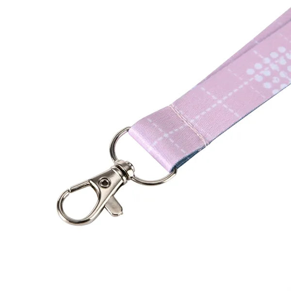 Full-Color Polyester Lanyard with Metal Attachment