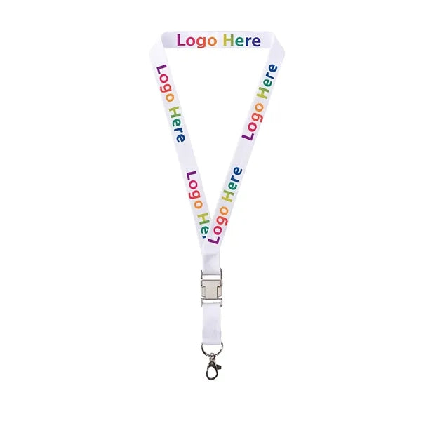 3/4"Bamboo Fiber Lanyard with Luxury Metal Buckle