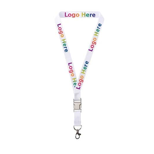 3/4"Bamboo Fiber Lanyard with Luxury Metal Buckle
