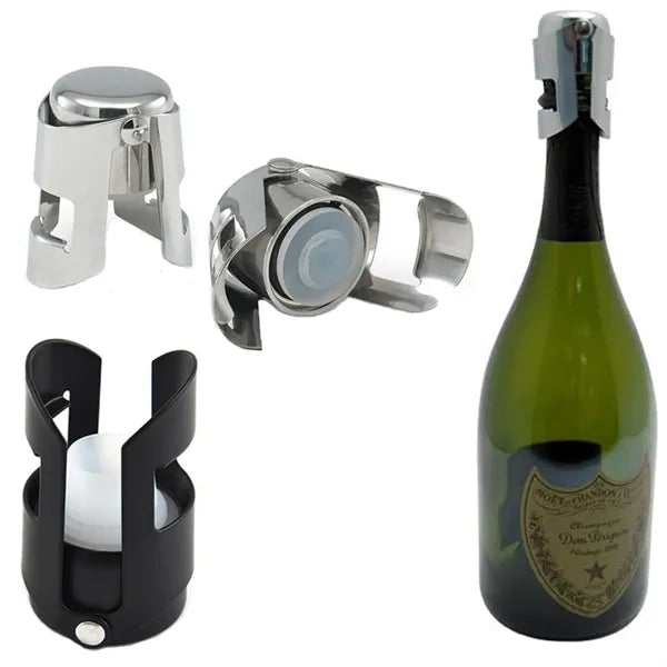 Stainless steel champagne corks