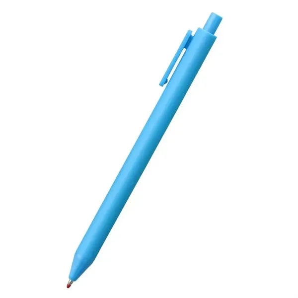 Solid Trim Click Stick Ballpoint Pen with Pocket Clip