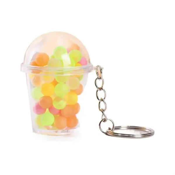 Simulation Milk Tea 3D Keychain