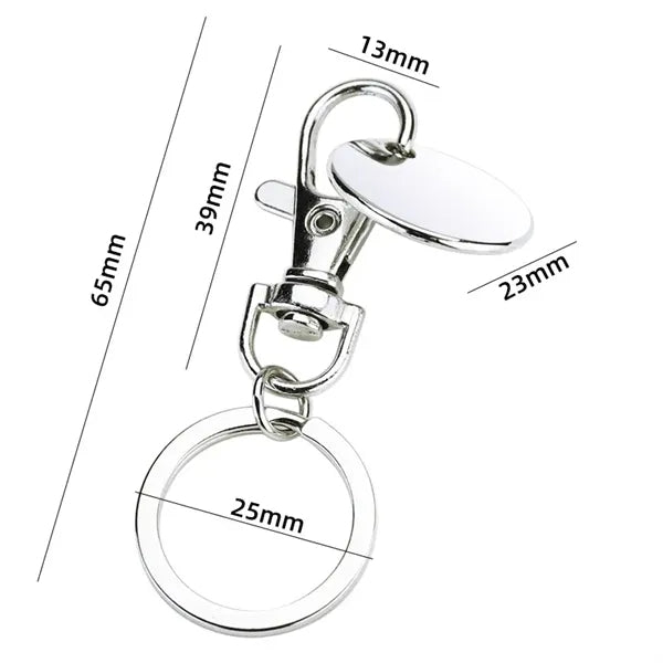 Shopping Trolley Token Keyring