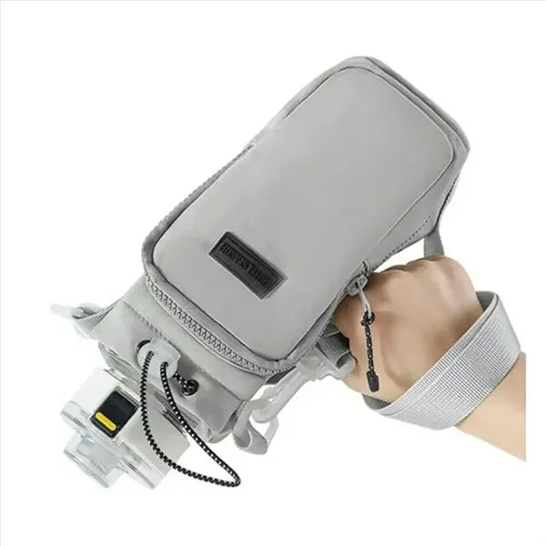 Water Bottle Carrier Bag with Zipper Pocket