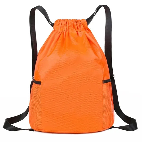 Sports Drawstring Backpack Water Resistant String Bag