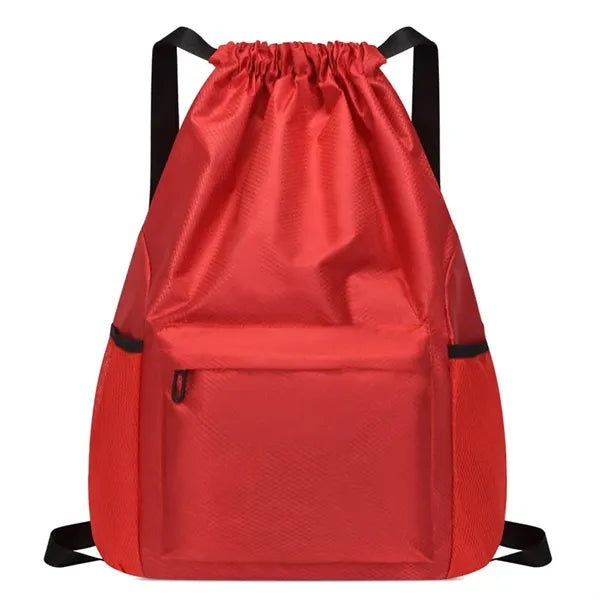 Sports Drawstring Backpack Water Resistant String Bag