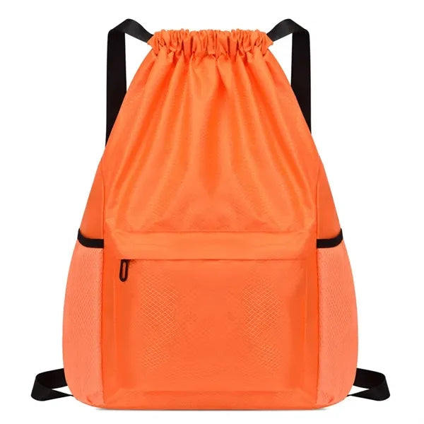 Sports Drawstring Backpack Water Resistant String Bag