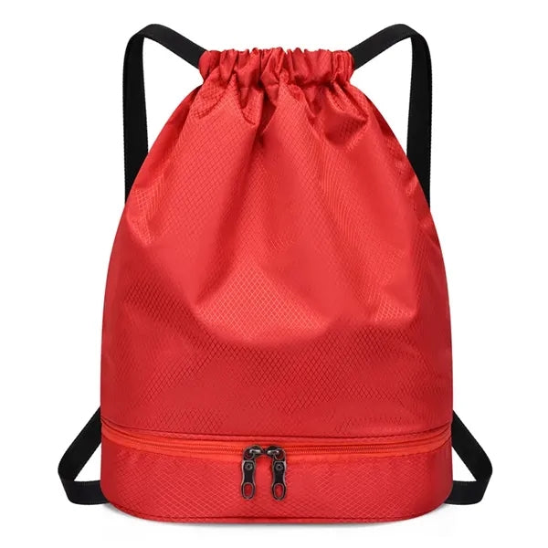 Waterproof Unisex Drawstring Backpack Sports Gym Bag