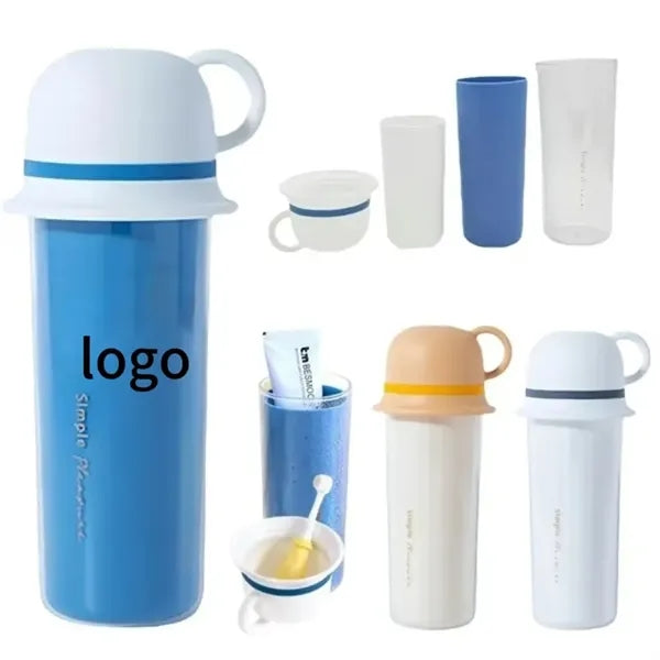 4 in 1 Travel Toothbrush Case Cup Kit For Family