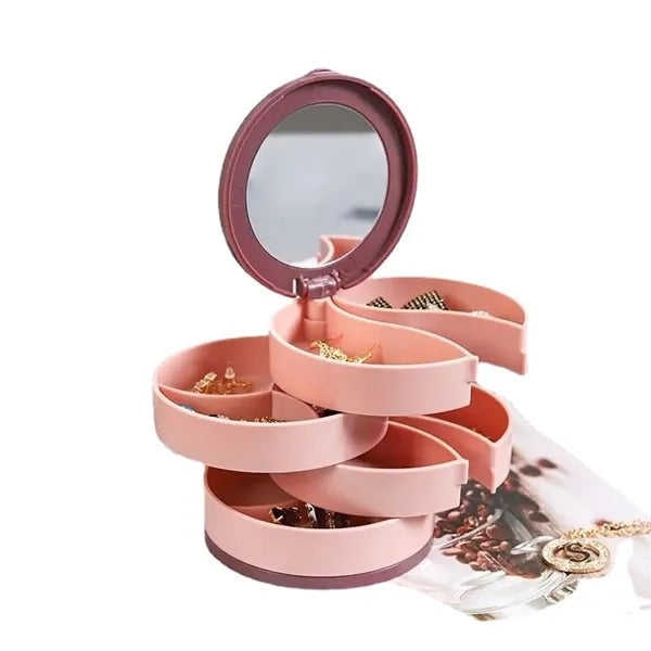 Rotating Jewelry Organizer Box